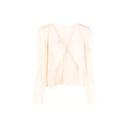 PLEATS PLEASE ISSEY MIYAKE Cropped Coats Women's Apricot