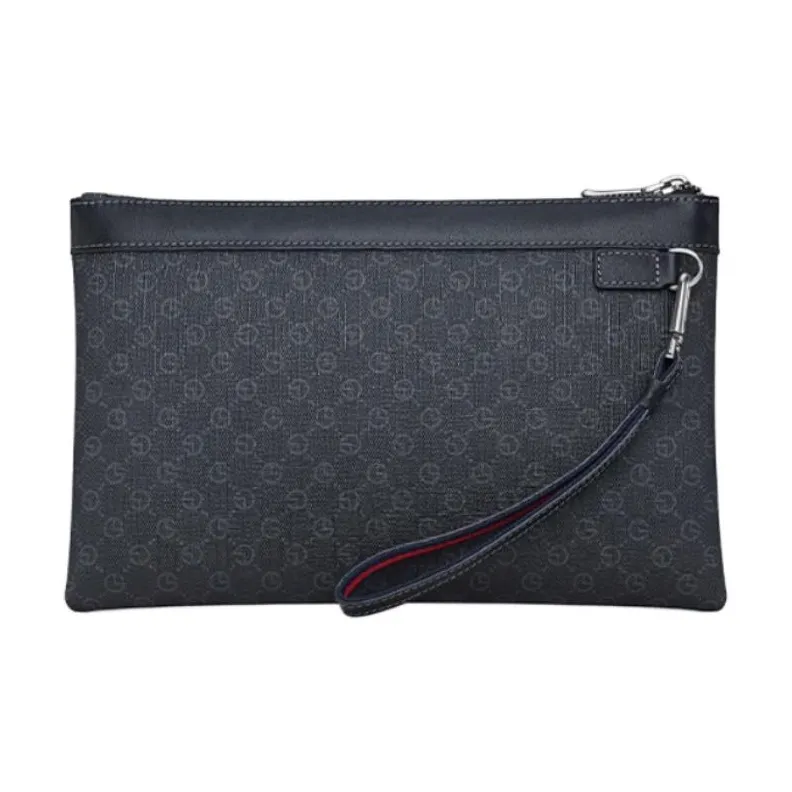 GOLDLION PVC Polyvinyl Chloride Clutch Medium Size Men Black-1