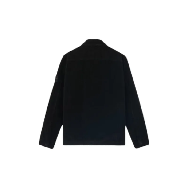 STONE ISLAND Logo Patch Corduroy Shirt Jacket-1