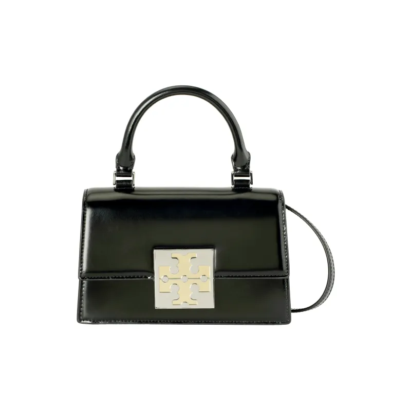 TORY BURCH BON BON Cow Leather Shoulder Bag Crossbody Bag Handbags Mini Women's Black-1