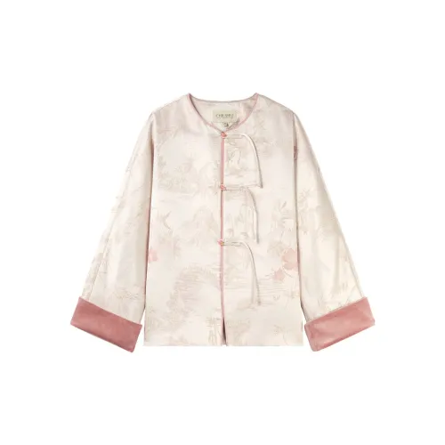 Qiushui Yiren Jackets Women's Pink