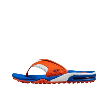 REEF Slip Resistant Abrasion Resistant Flip Flops Men's Orange White Blue
