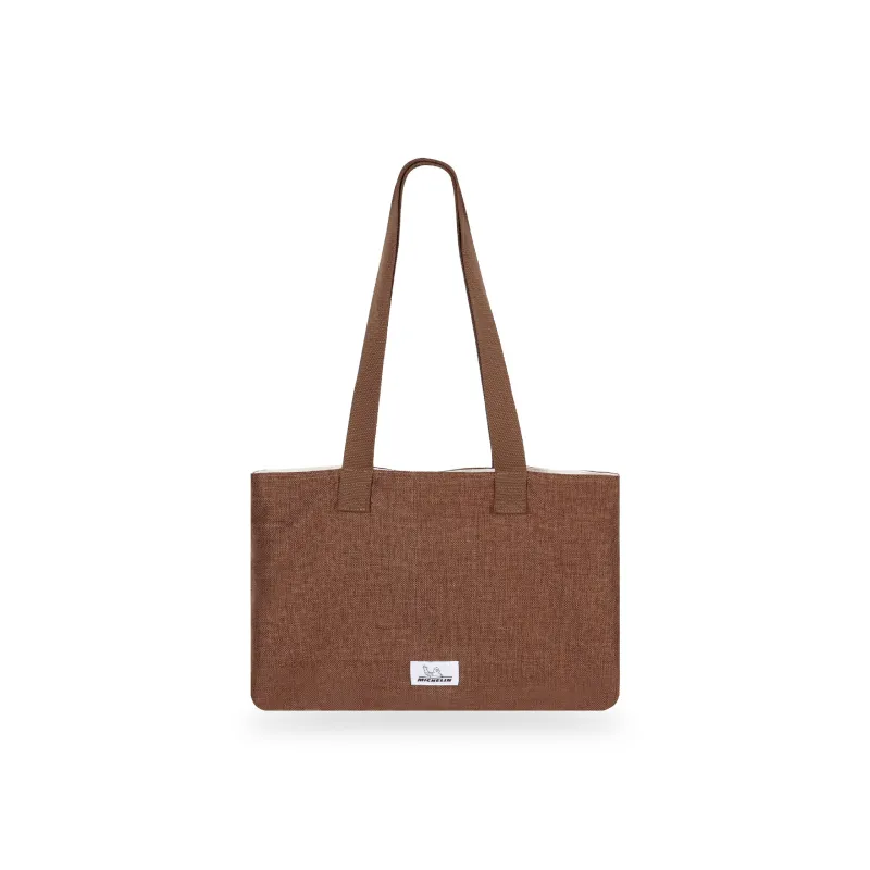Michelin Oxford Shoulder Bag Regular Unisex Coffee-3