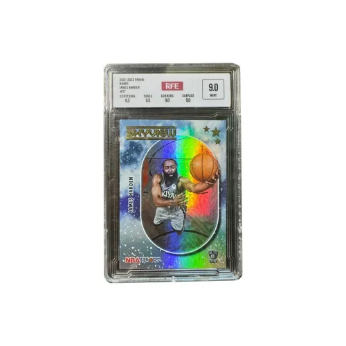 PANINI James Harden Hoops 2021 22 Nets RFE9 Holographic Card Graded Cards 1 Pc