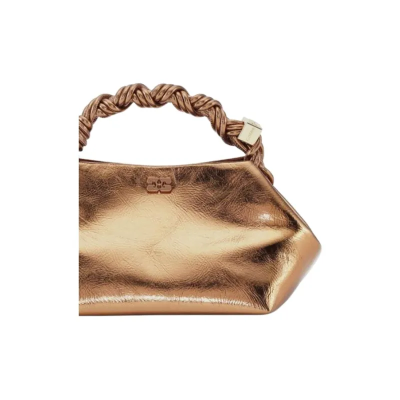 GANNI Small Bou Metallic Cross Body Bag-3