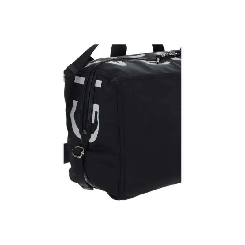 GIVENCHY Pandora Polyamide Handbag Shoulder Bag Crossbody Bag Medium Size Men's Black & White-8