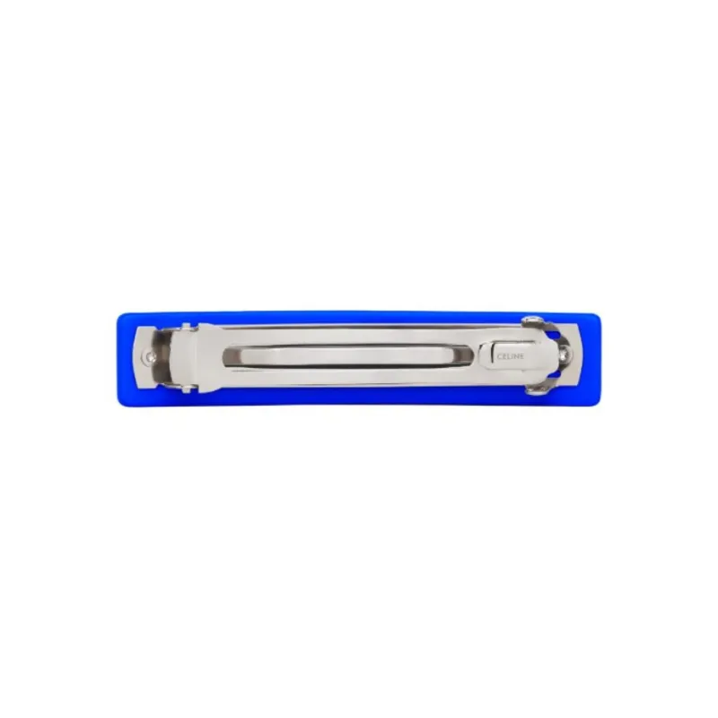 CELINE Acetate Hair Clips Women's Blue-2