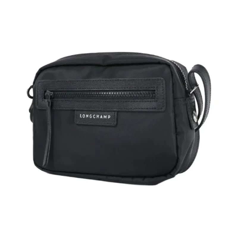 LONGCHAMP Nylon And Leather Clutch Unisex Black-1