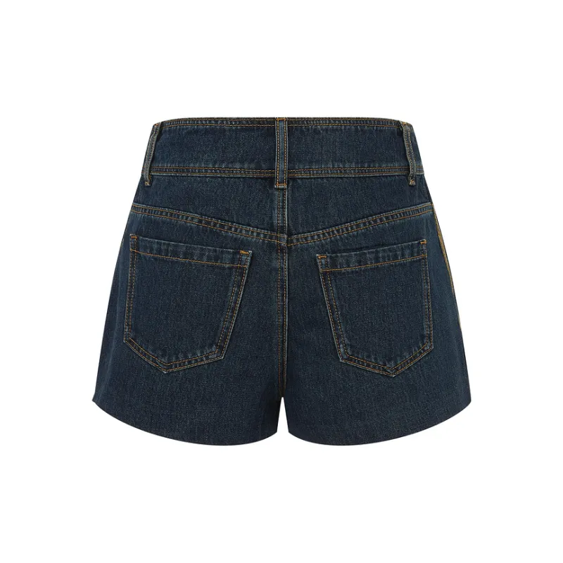 D'zzit Denim Shorts Women's Dark Blue-1