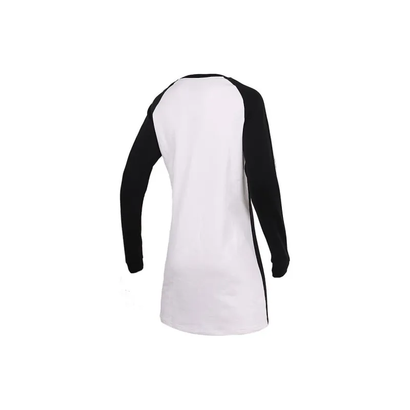 Adidas Neo Long Sleeved Dress Women's Black White-1