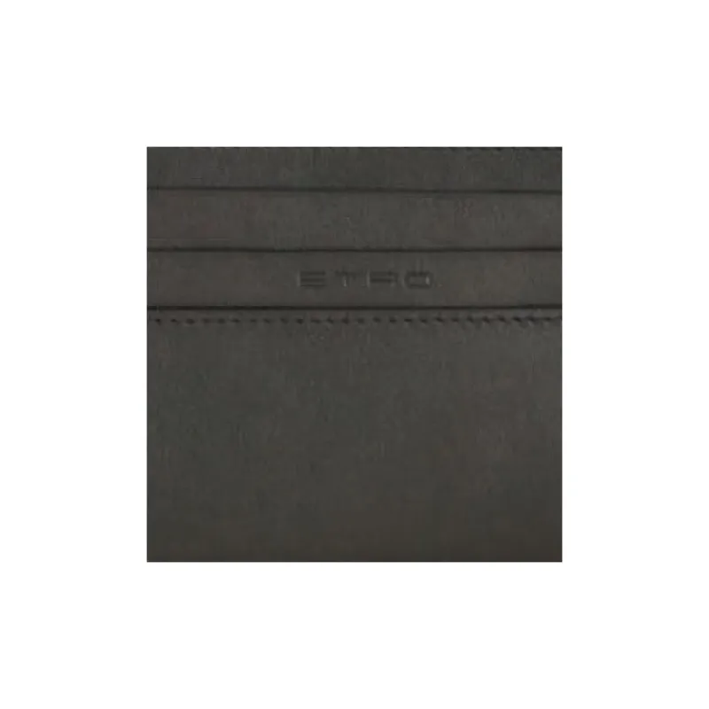 ETRO Pegaso Calfskin Card Holder Card Holder Men's Black-4