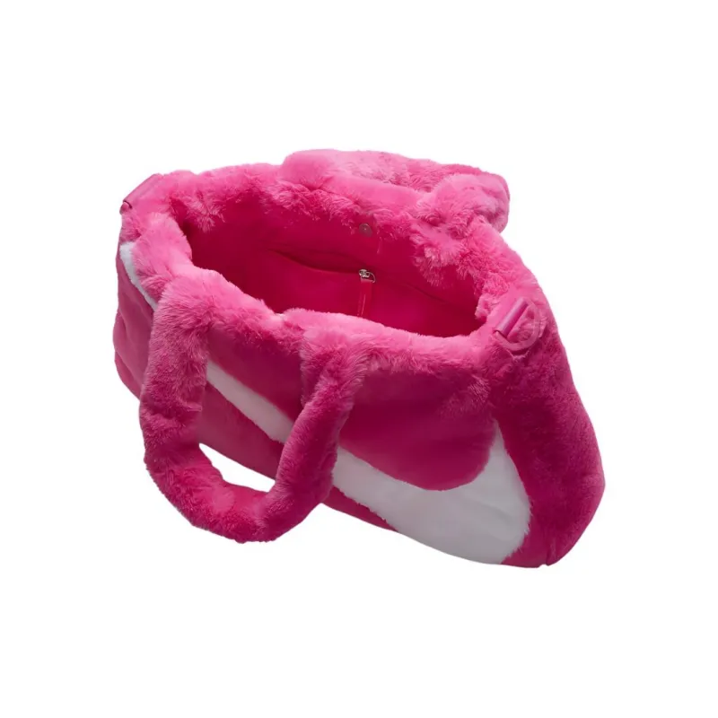 Nike Faux Fur Tote Bag Shopping Bag Handbag Regular Unisex Fuchsia-3