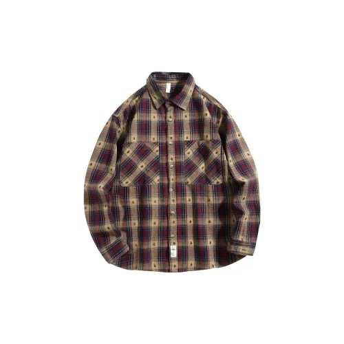 GTRG Shirts Unisex Khaki Check