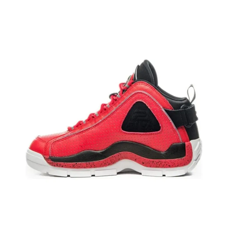 FILA Grant Hill 2 Cushioning Wear-Resistant High-Top Basketball Shoes Men Red-1