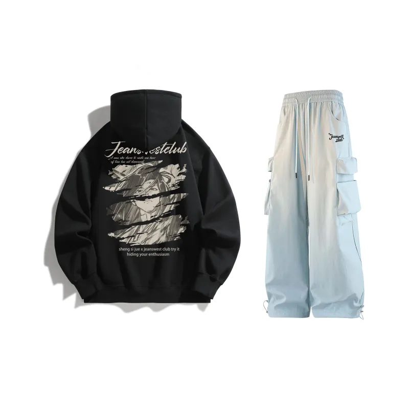 JEANSWEST CLUB x SHENGSIJUE LIANMINGKUAN Sweatshirt Set Unisex-7