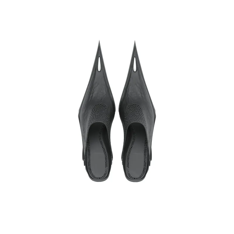 SCRY Closed Toe Slippers Women's Black-3