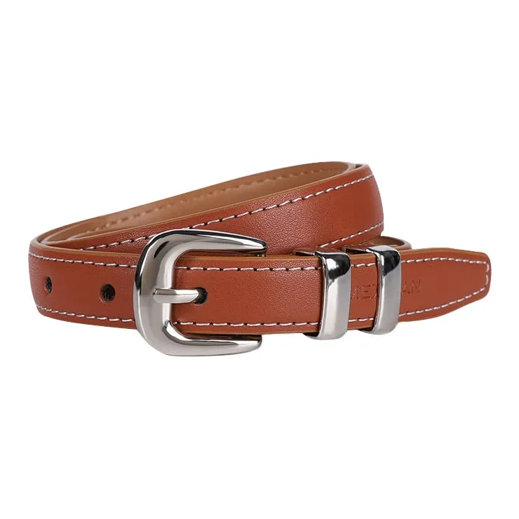 MEXICAN Cow Split Leather Leather Belts Women's Width 1.9cm-7