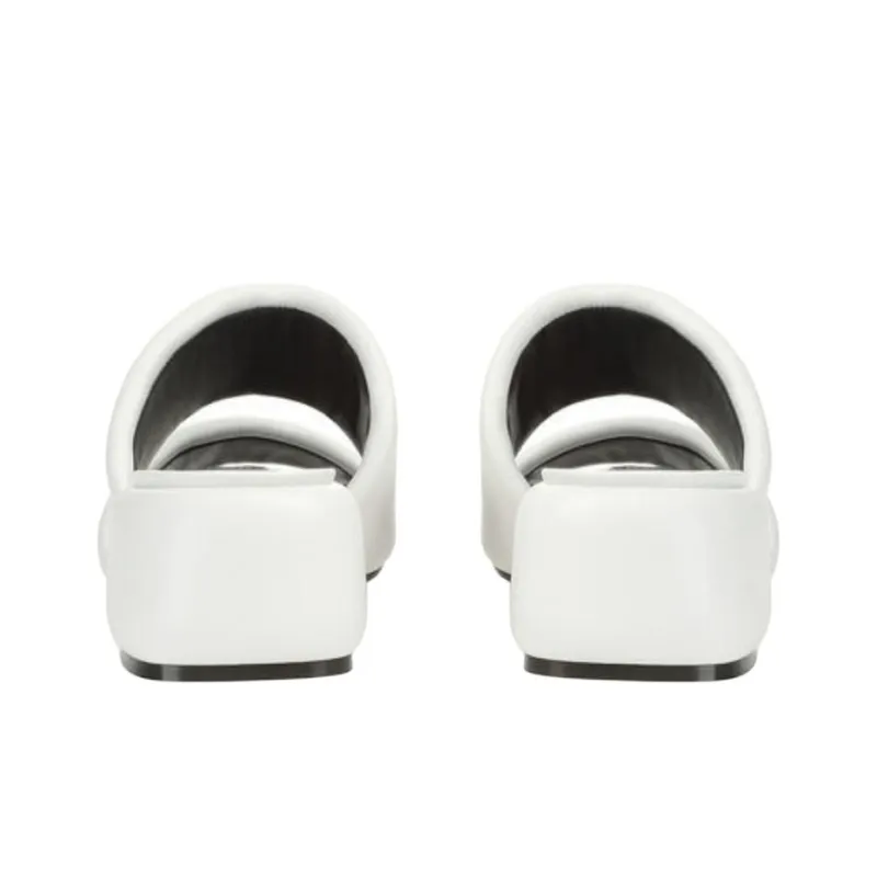 SERGIO ROSSI Slide Slippers 4.5cm Women's White-4