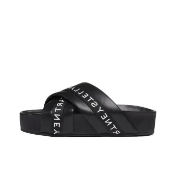 Stella McCartney Logo Tape Platform Sandals