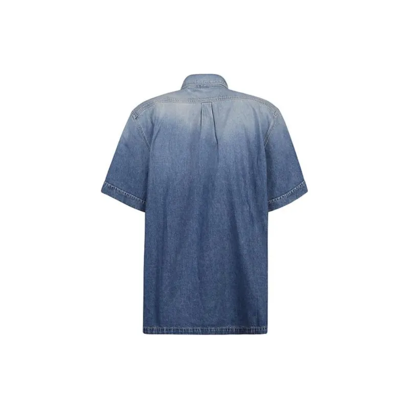 Givenchy Logo Embroidered Denim Shirt-1