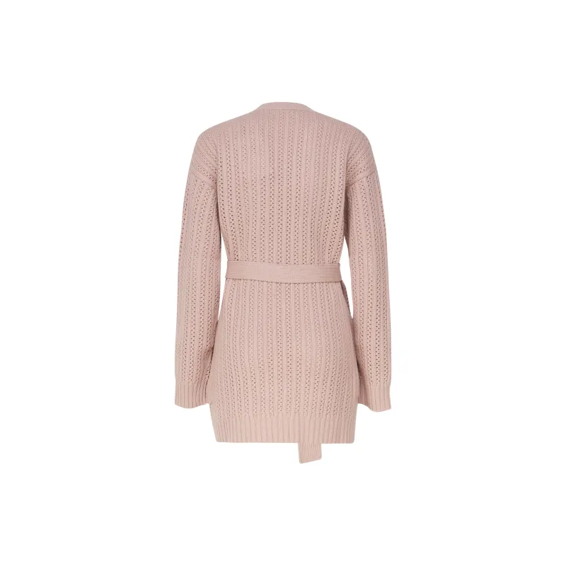 MaxMara Balzac Belted Long Sleeved Cardigan-1