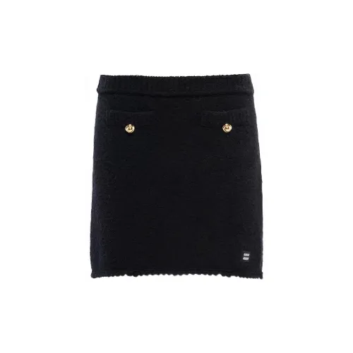 MIU MIU Casual Short Skirts Women's Black