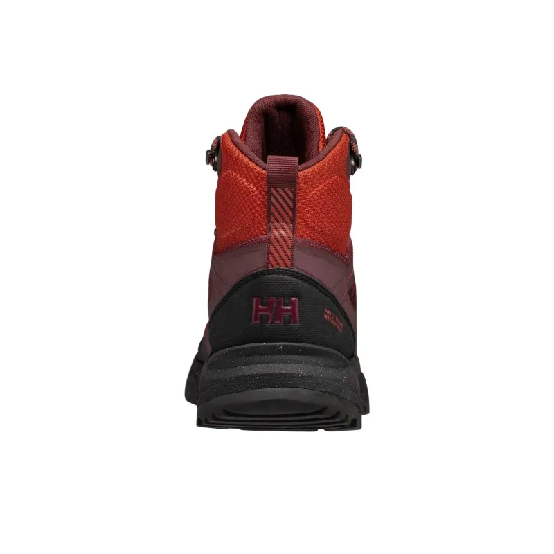HELLY HANSEN Cascade Waterproof And Wear resistant Mid Top Hiking Shoes Men's Red Black-3