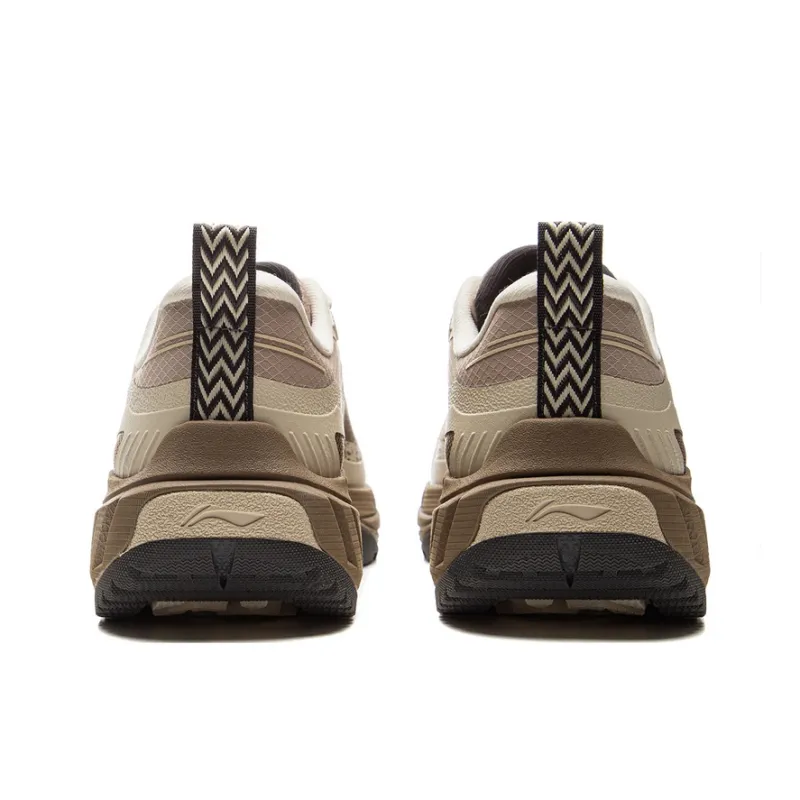 LiNing CF Trail Lite 2.0 Wear-Resistant Support Low-Top Trekking Shoes Men's Beige Brown-5