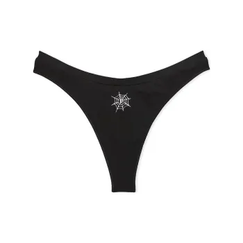 Victoria's Secret PINK Seamless High-Leg Thong Panty / PBSWG Underpants Women's 1 Pack Black