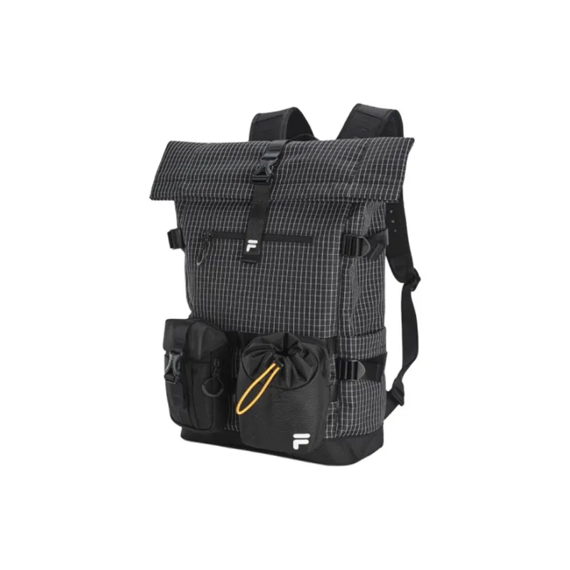 FILA FUSION Fabric Backpack Extra Small Unisex Pitch Black-1