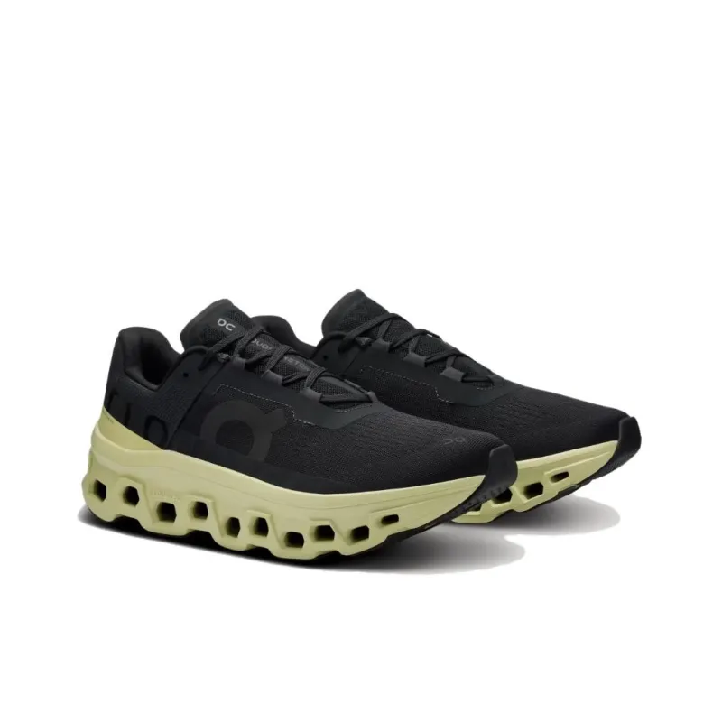 On CloudmOnster Running Shoes Men Low-top Black-2