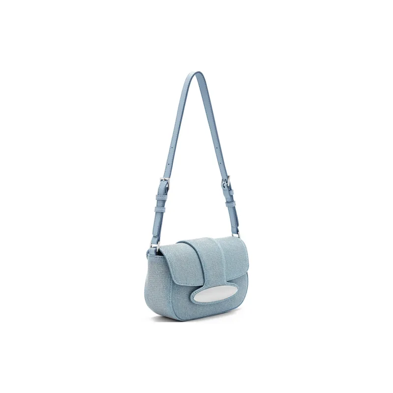 PEDRO PU Shoulder Bag Crossbody Bag Mini Women's Black/Silver/Light Blue-15