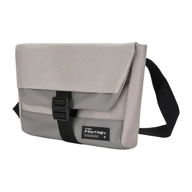 XTEP Fabric Crossbody Bag Shoulder Bag Unisex Black/Gray-5