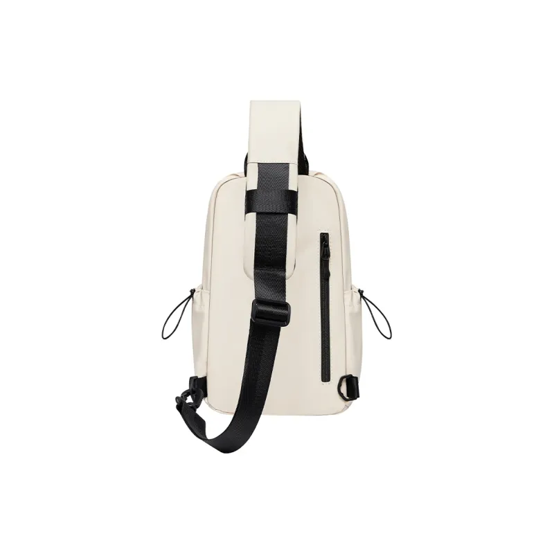 V.NINE Fabric Crossbody Bag Sling Bag Medium Size Unisex Khaki/Obsidian Black-1