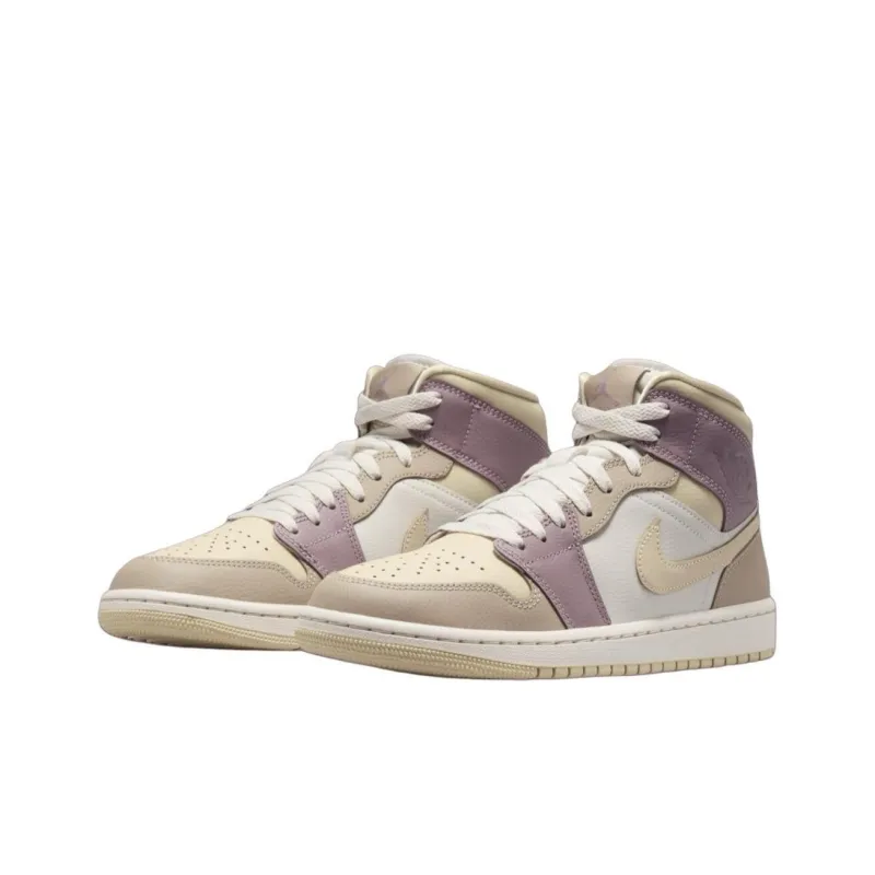 Jordan 1 Mid Light Orewood Brown Taupe Grey Women's-2