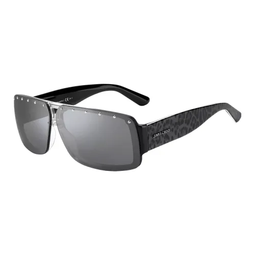 Jimmy Choo Acetate Aviator Sunglasses Women's Black