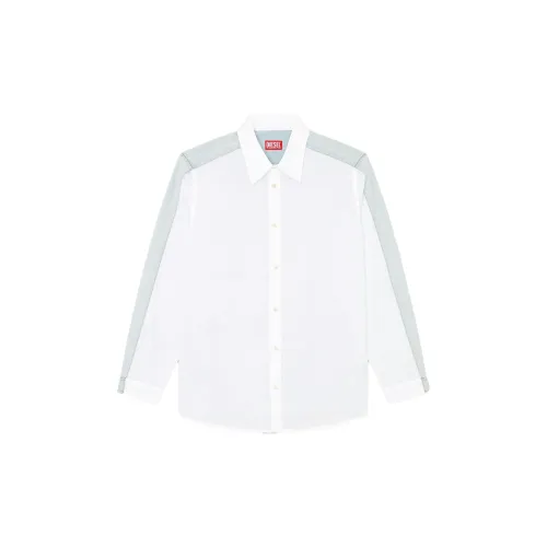 DIESEL Shirts Men Blue/White