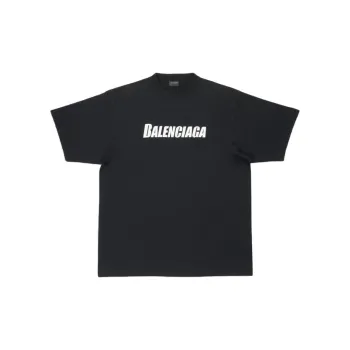Balenciaga T Shirt Loose Fit Style Unisex Black