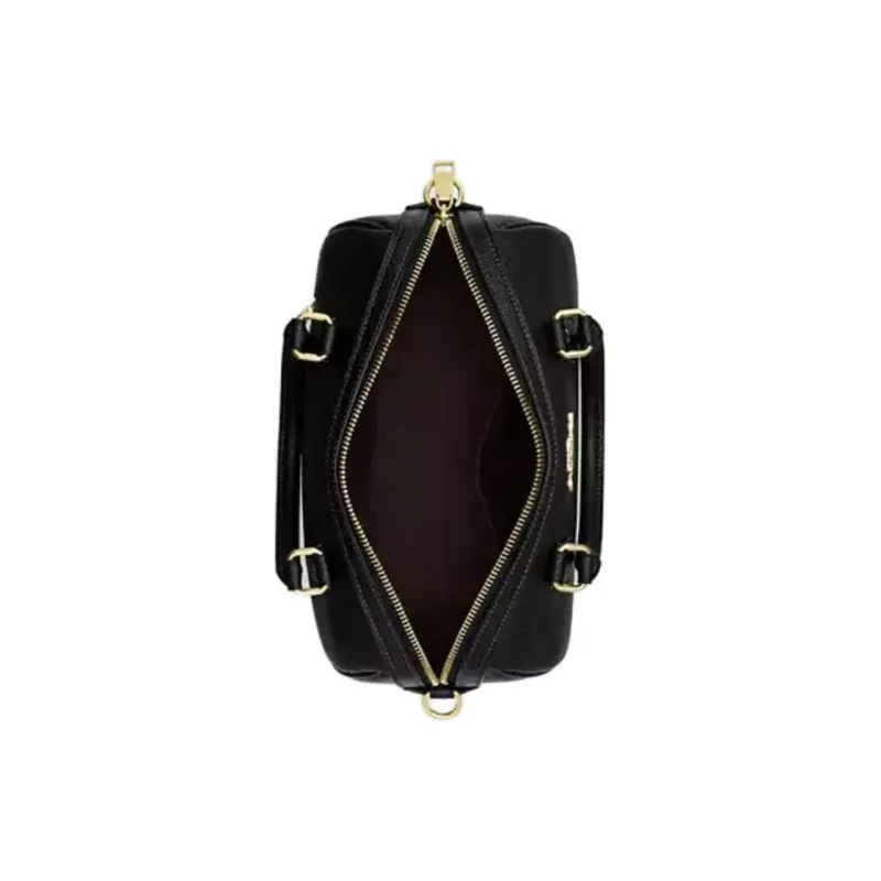 COACH Rowan Cross Grain Leather Shoulder Bag, Crossbody Bag, Handbag Medium Size Women's Black-2