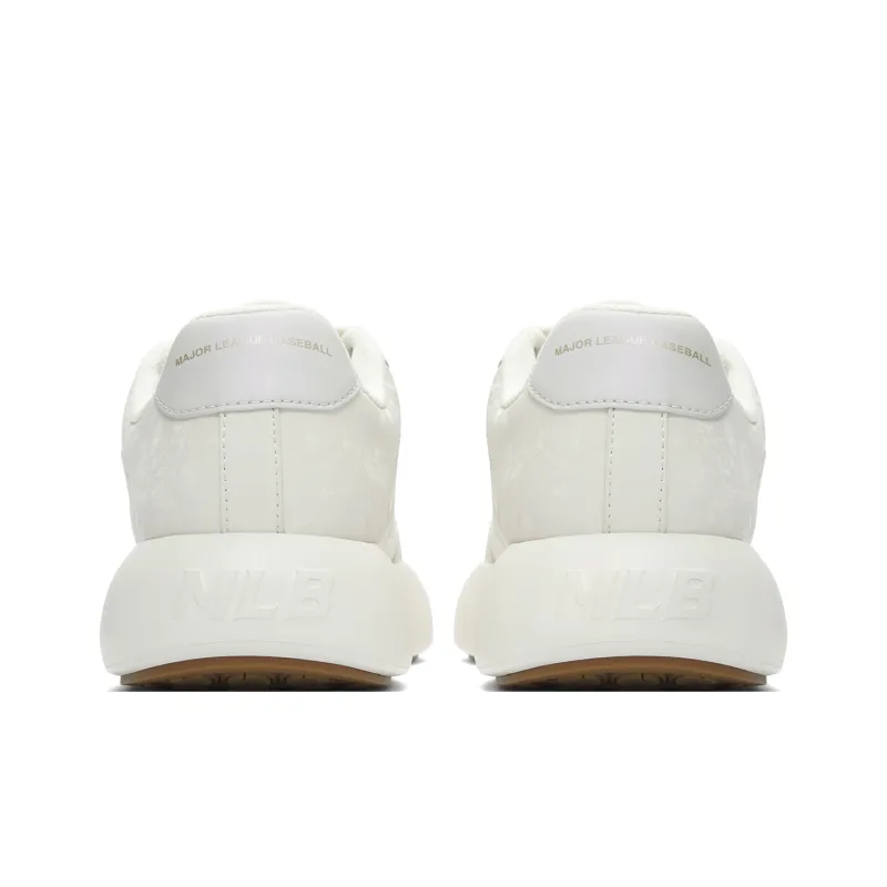 MLB Chunky Classic Wear Resistant Low Top Casual Shoes Unisex White-4