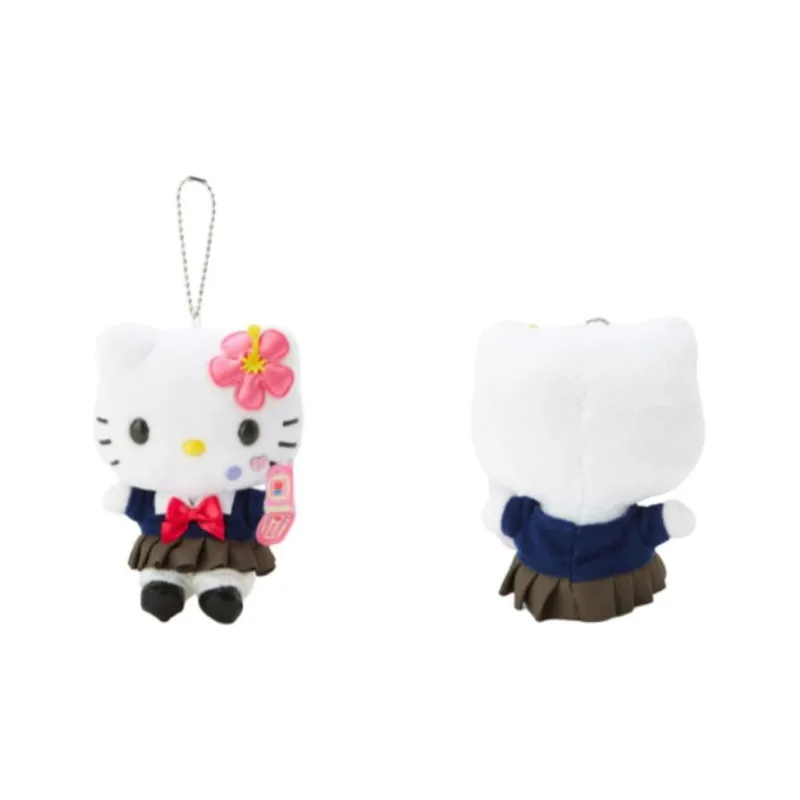 Sanrio Hello Kitty Heisei High School Dolls Plush Pendant 13.9cm Height-2