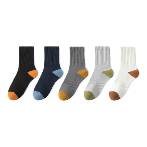 Lan Miao Mid Calf Socks Men's 5 Pack