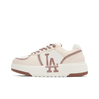 MLB Chunky Liner Slip Resistant Balance Height Increasing Low Top Skateboard Shoes Unisex Hemp Pink