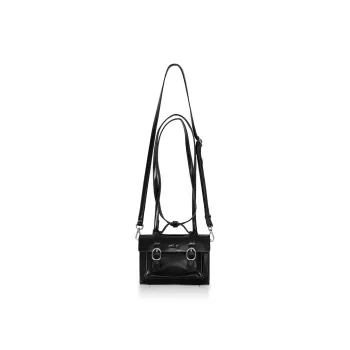 Crying Center PU Satchel Bag Backpack Unisex Black