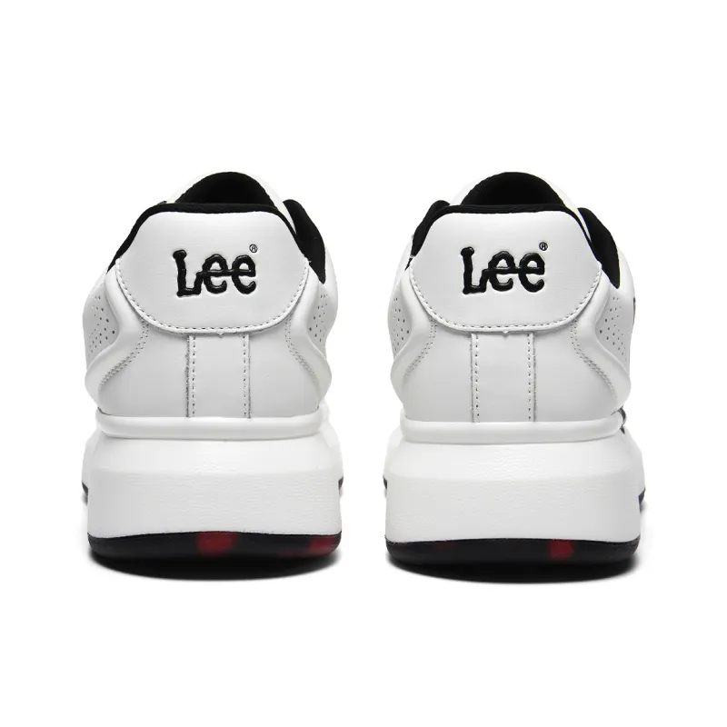 Lee Fashion White Sneakers Comfortable Versatile Classic Trendy Low-Top Skateboard Shoes Men's-3