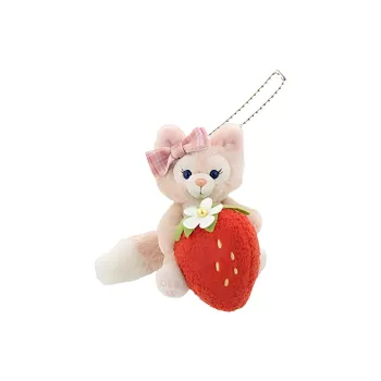 Disney LinaBell Duffy And Friends Heart Shaped Strawberry Collection Dolls Plush Pendant 9cm High