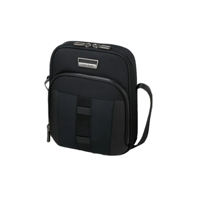SAMSONITE Nylon Shoulder Bag, Crossbody Bag Medium Size Men's Black-1
