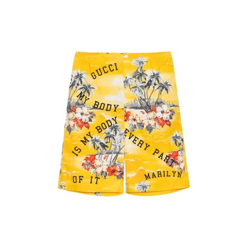 GUCCI Casual Shorts Men Yellow