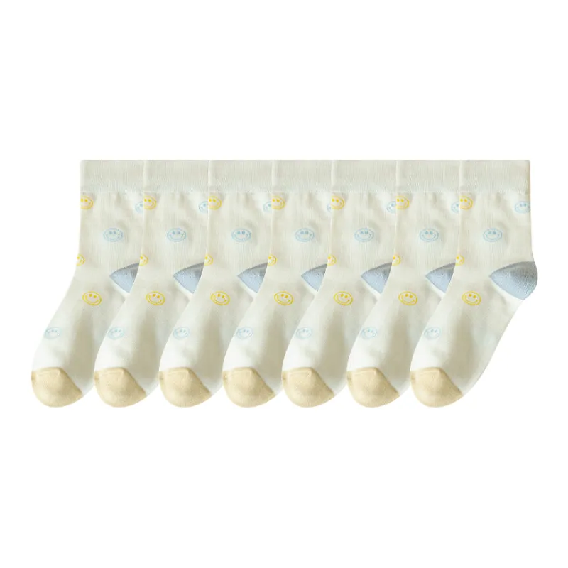 Lan Miao Mid Calf Socks Women's 7 Pack-13
