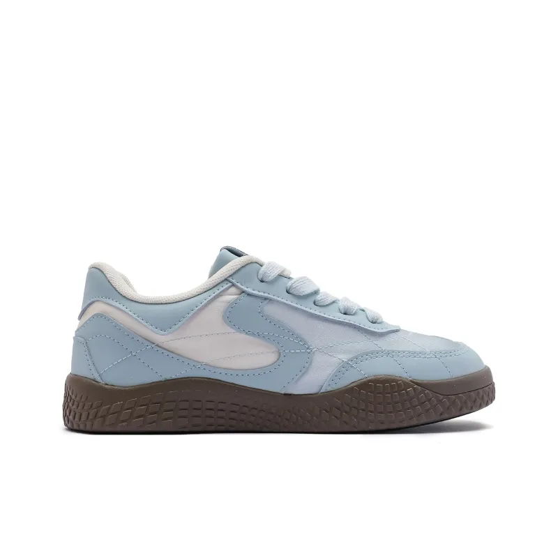 Mengsai Non slip Lightweight Low Top Skateboard Shoes Unisex Light Blue-1